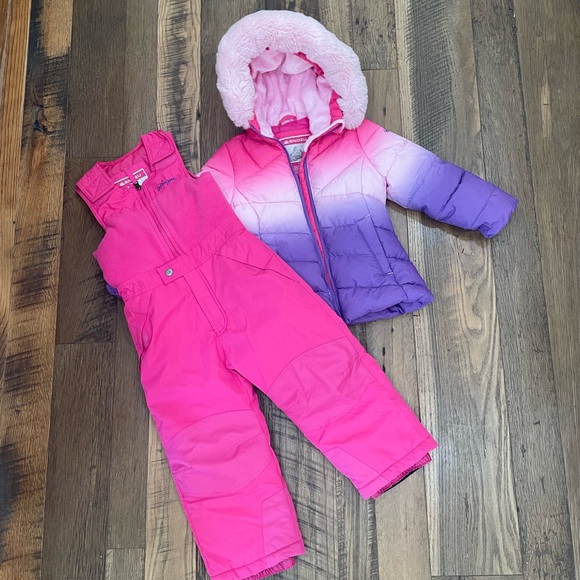Snozu 2pc Winter Snow SET coat bibs girl 5 - Picture 1 of 11